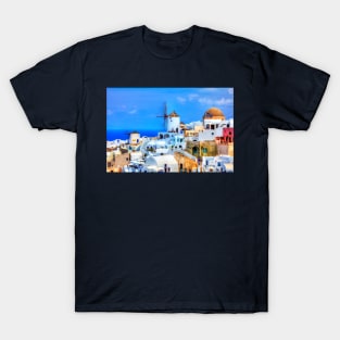 Oia Windmill Santorini T-Shirt